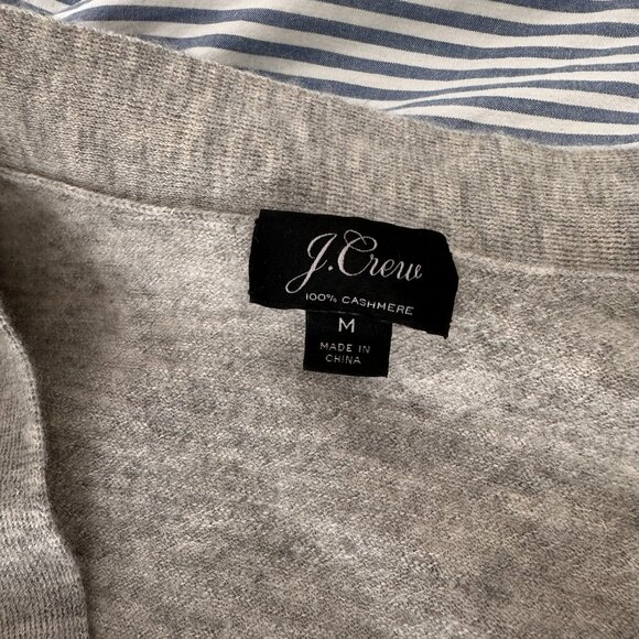 J. Crew Gray Women's Cardigan Sweater - Picture 2 of 9